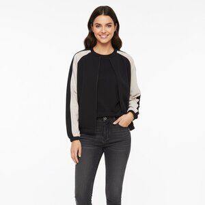 Mossimo Colorblock Track Jacket Black & Gray | Size Small